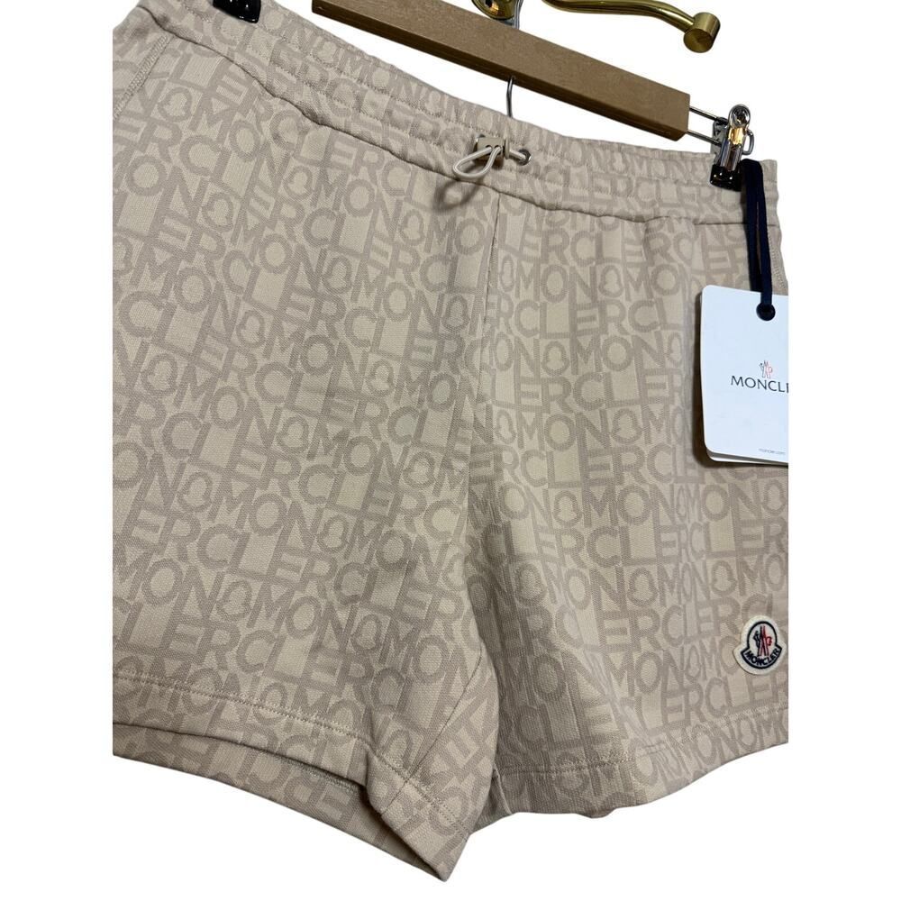NWT Moncler Monogram Drawstring Shorts – Beige Lo… - image 7